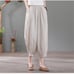 pants women's thin cotton and linen