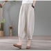pants women's thin cotton and linen