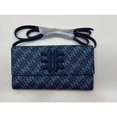 JW PEI Geometric Print Flap Wallet Crossbody Bag Navy/Light Blue NEW #22S