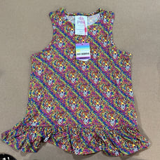 NIP Lisa Frank 10-12Y Posh Peanut Hunter Racerback Ruffle Top