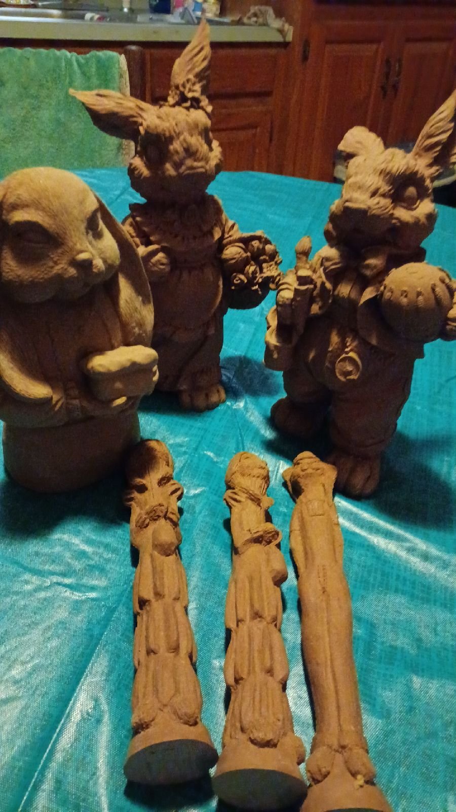 Unpainted Easter Bunny's