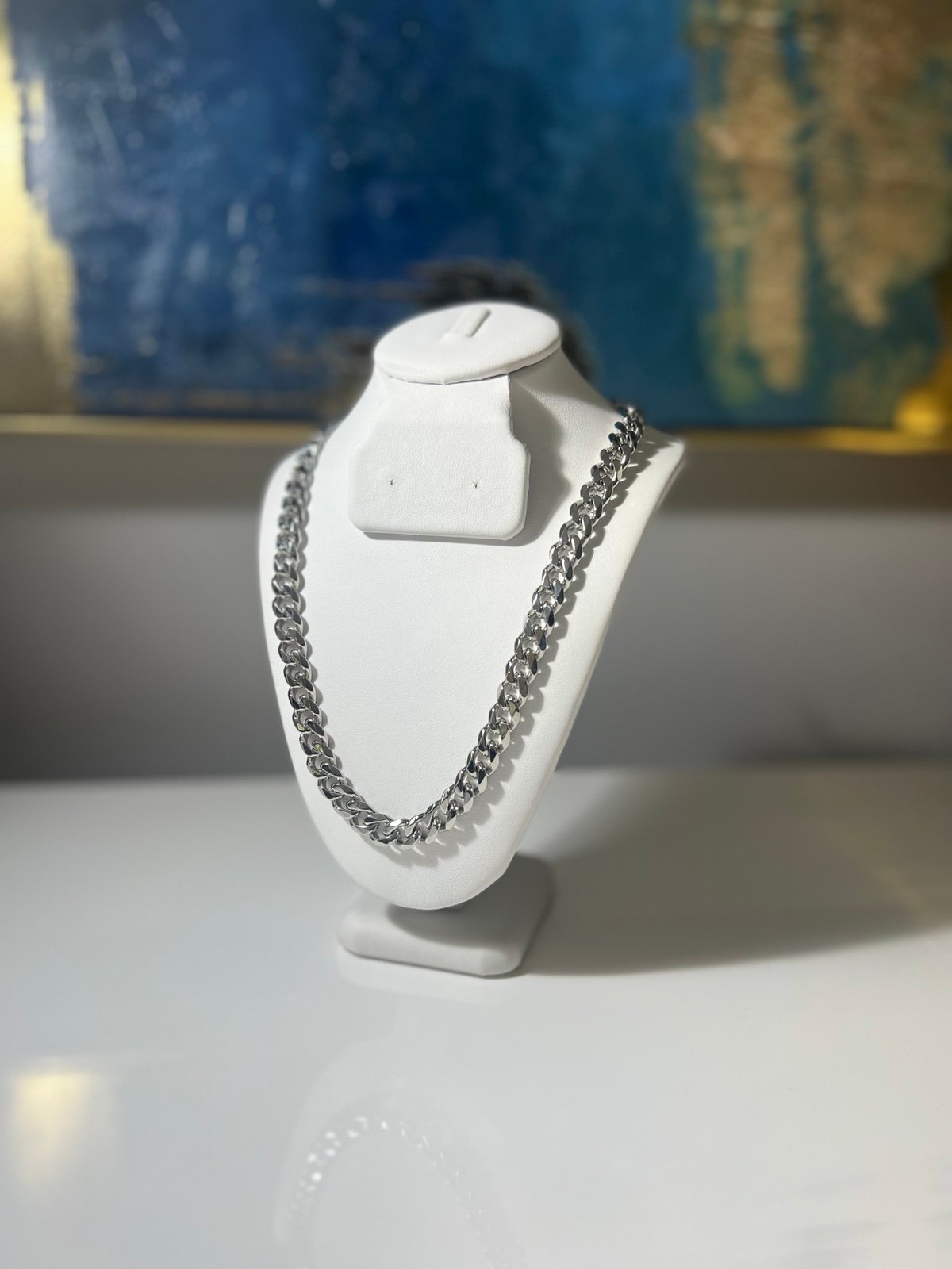 9mm Stainless Steel Cuban Link Chain available in Gold and Silver