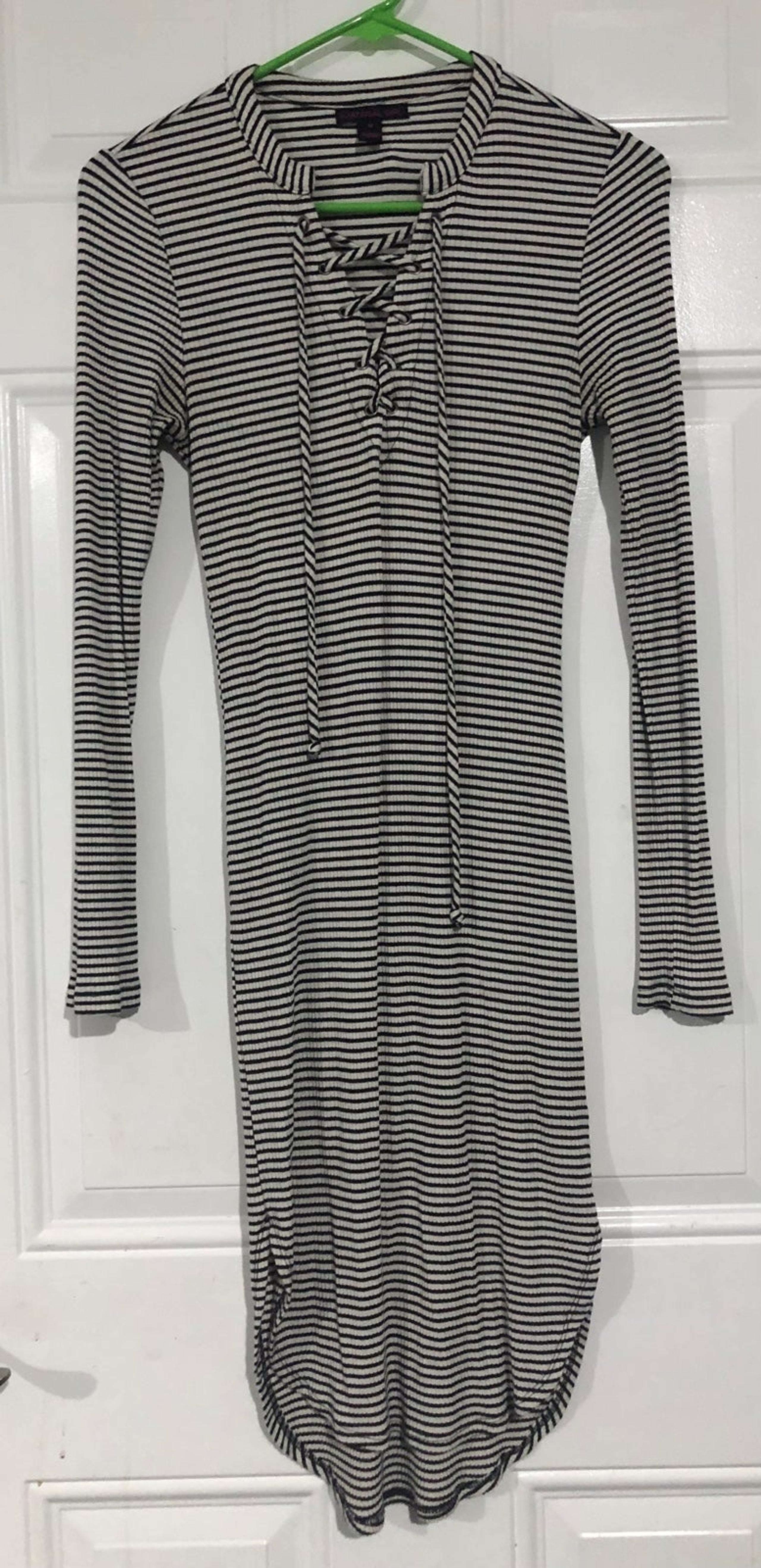 material girl stripes high low dresses