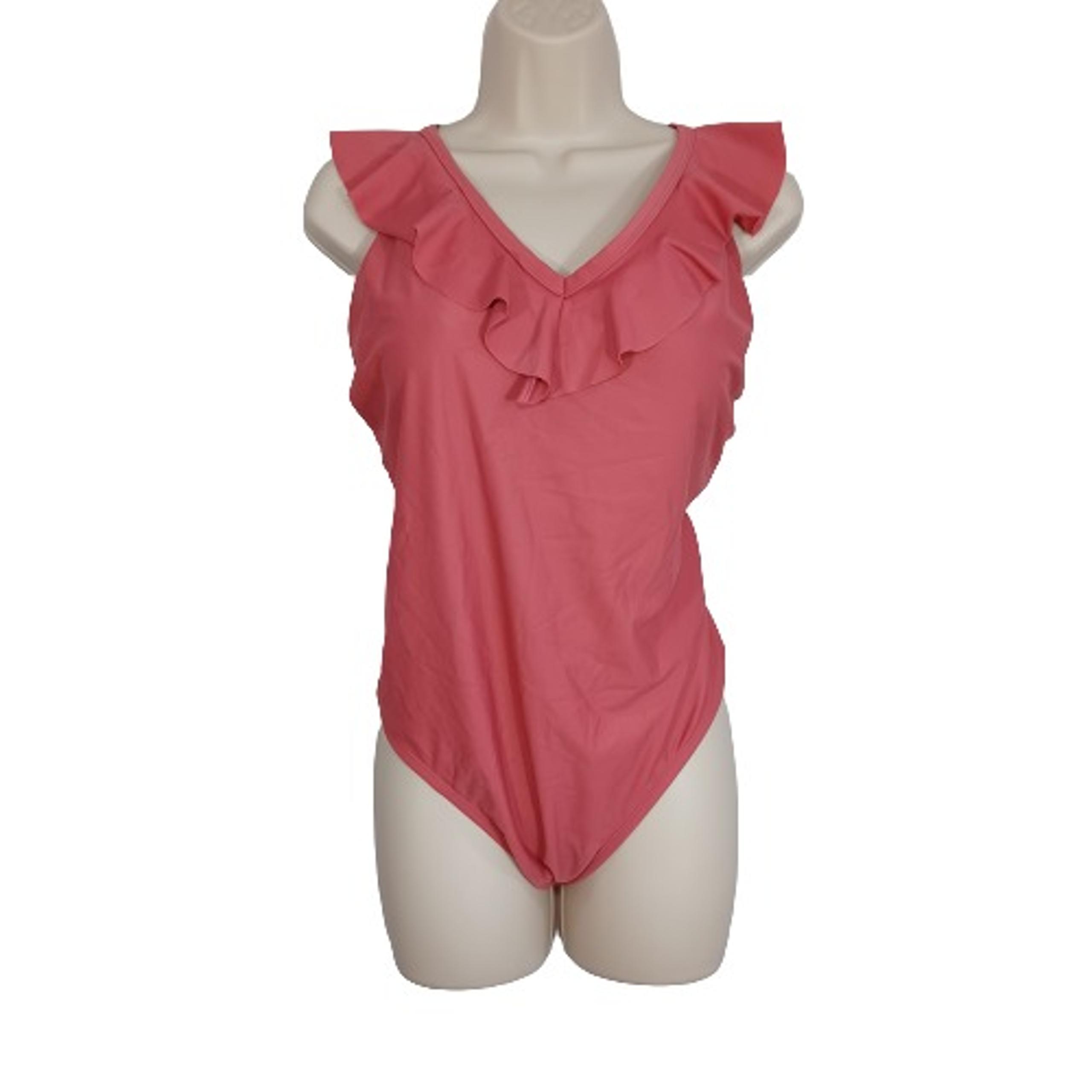 Xhilaration Female One Piece Swimwear Pink Color Plus Size 20W Adjustable Straps