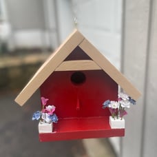 Handmade Birdhouse with Chain