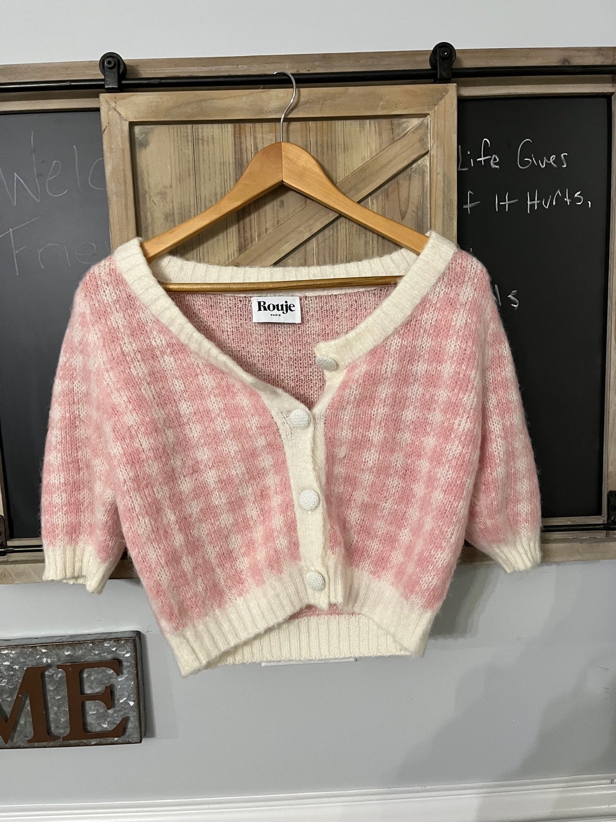Cropped Vintage Style Sweater