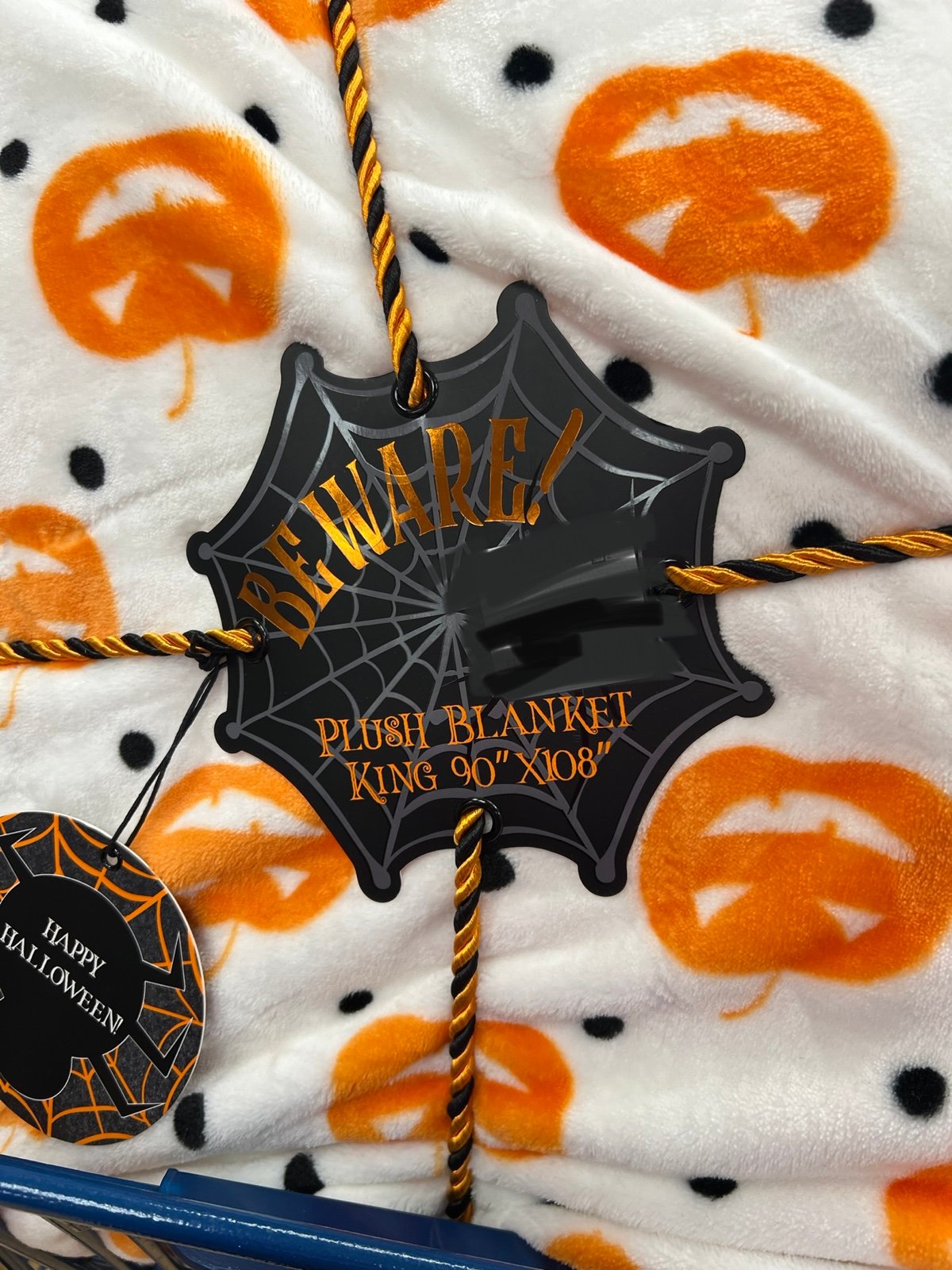 Halloween King size Pumpkins Plush Blanket