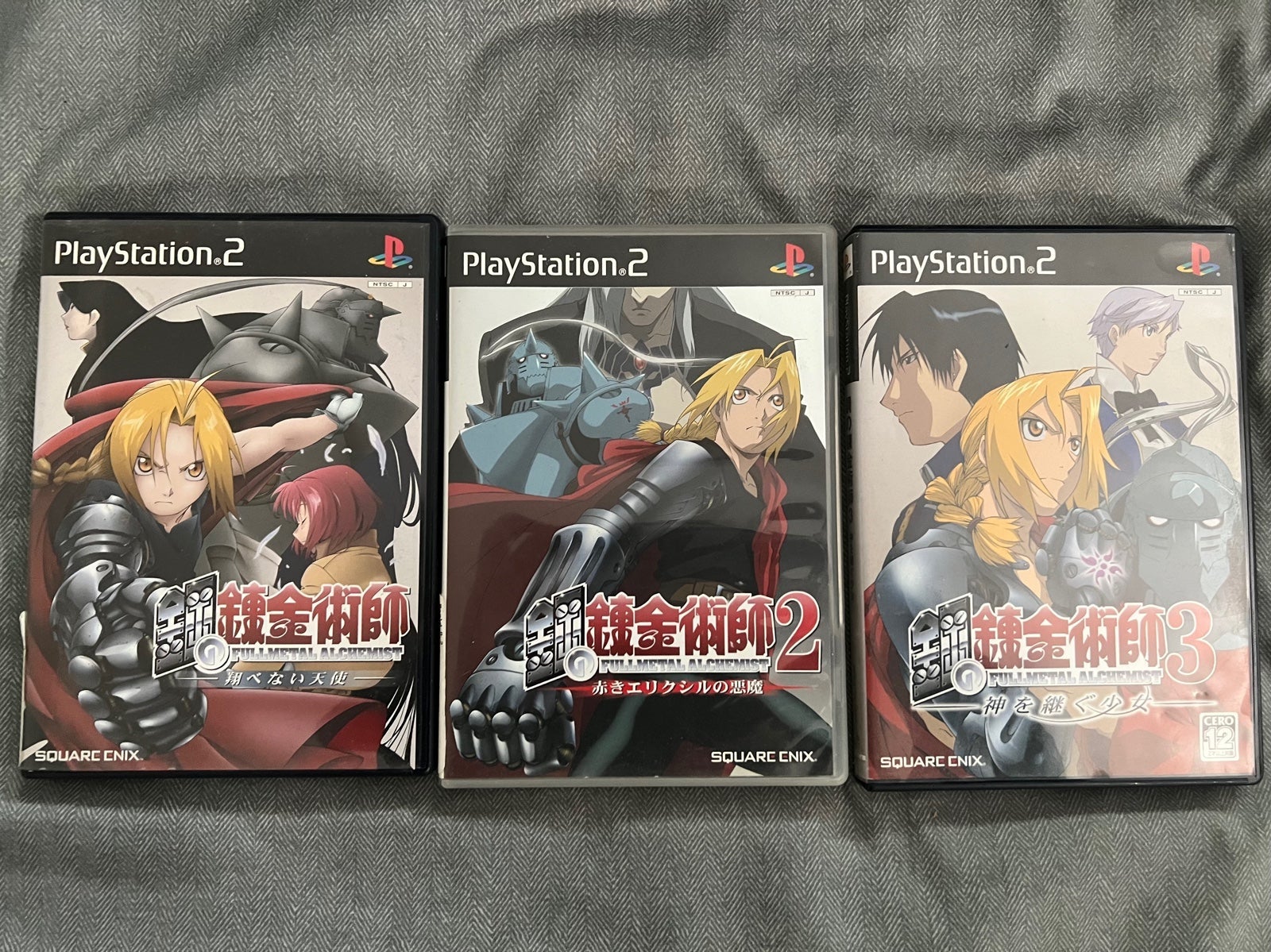 Fullmetal alchemist hagane no renkinjutsushi 1, 2 and 3 PS2 japanese version