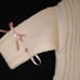 American Girl Doll Bitty Baby Ribbon Trim Knit Outfit Sweater Overalls Ivory Set