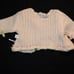 American Girl Doll Bitty Baby Ribbon Trim Knit Outfit Sweater Overalls Ivory Set