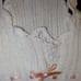 American Girl Doll Bitty Baby Ribbon Trim Knit Outfit Sweater Overalls Ivory Set