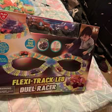 PlayGo Glow Flex Track Led Dual Racer Cars & Track