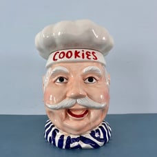 Vintage Chef Baker Head Cookie Jar