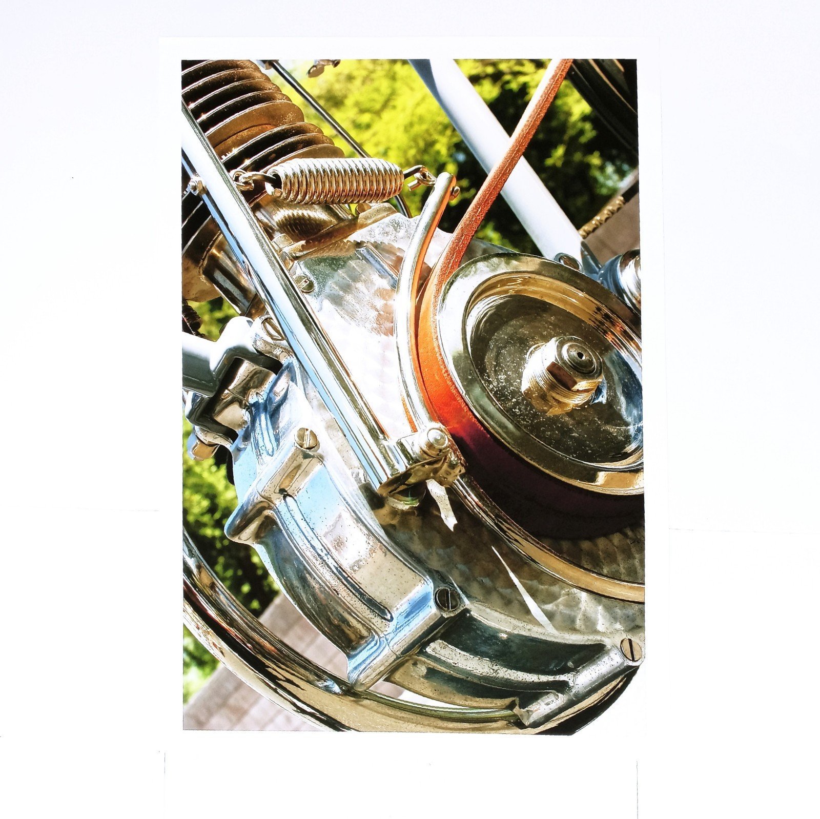 Antique Motorcycle Wall Art Photograph, NEW Unframed