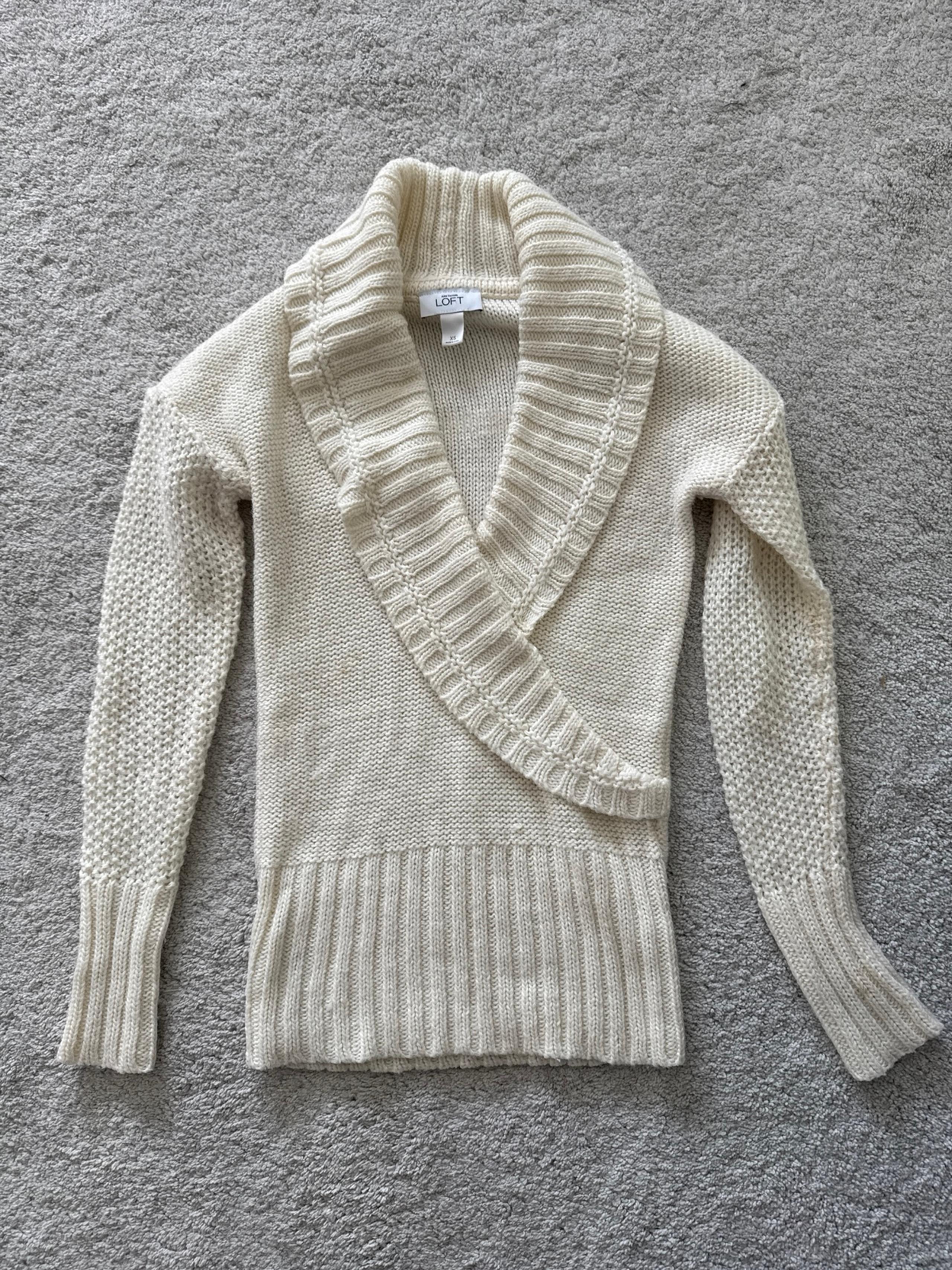 Loft Deep V Neck Sweater size XS
