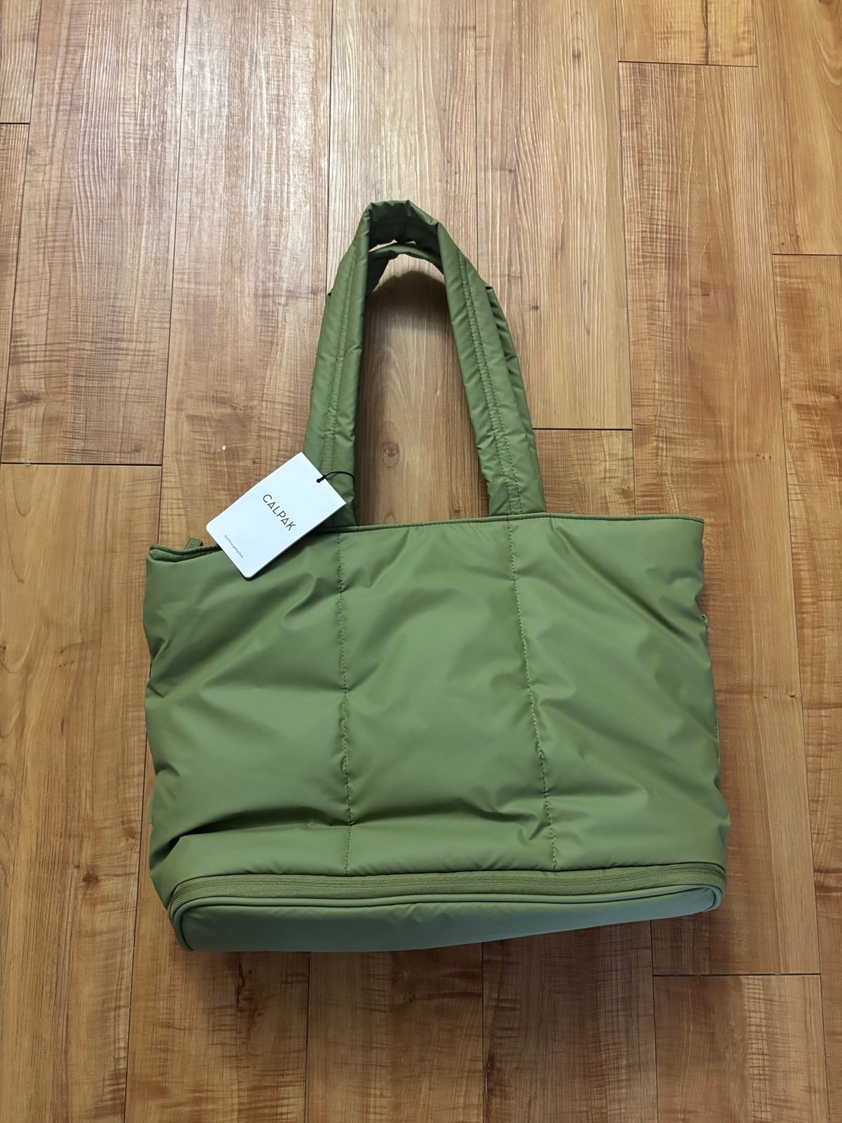 CALPAK Luka Expandable Laptop Tote - Pistachio