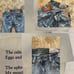 vintage japanese streetbrand acid light wash bootcut jeans