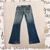vintage japanese streetbrand acid light wash bootcut jeans