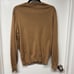 Polo Ralph Lauren Mens Carmel Brown V Neck Sweater Pima Cotton Size Medium