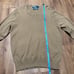 Polo Ralph Lauren Mens Carmel Brown V Neck Sweater Pima Cotton Size Medium