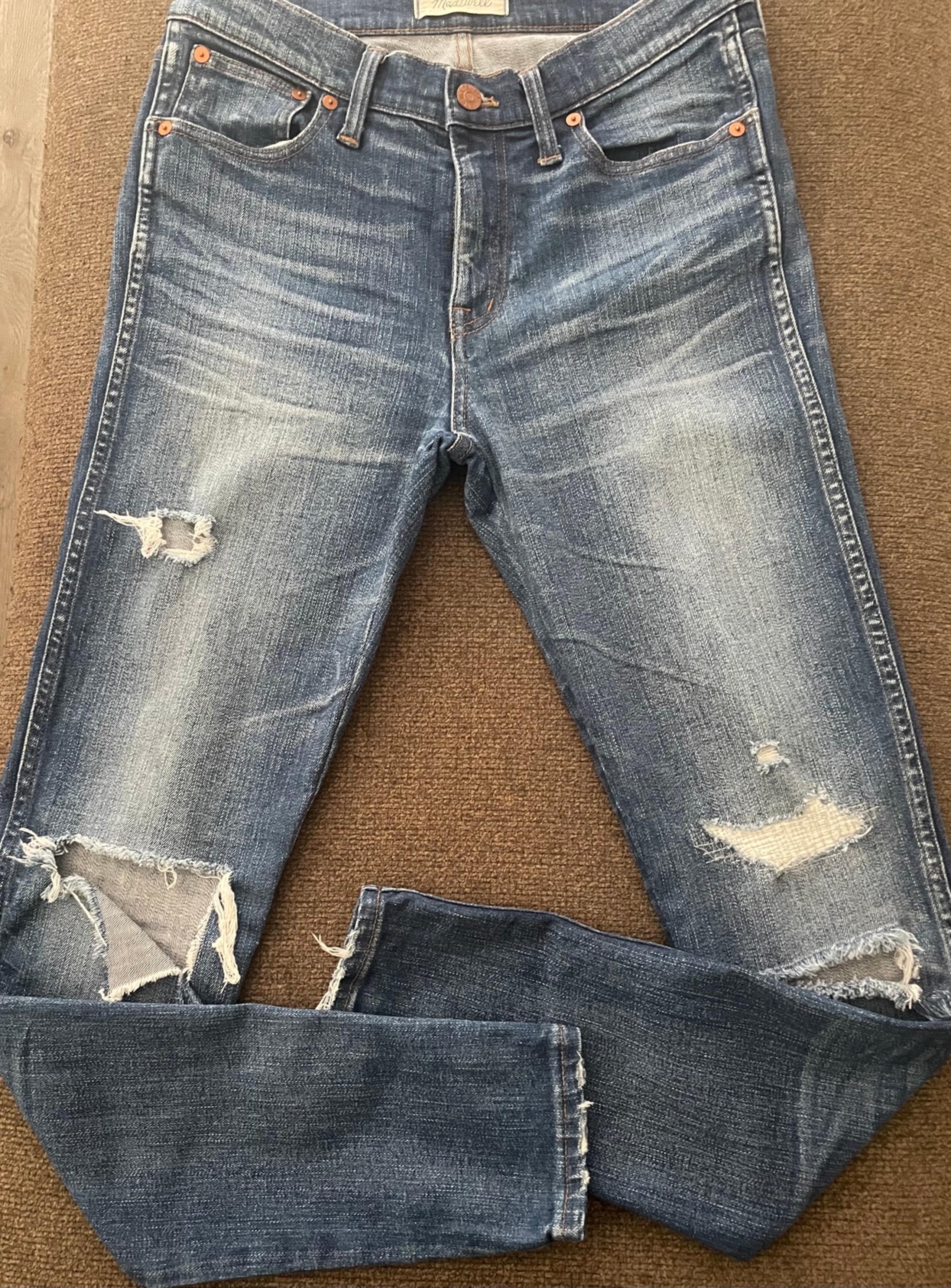 Women’s 9” High Riser Madewell Skinny Skinny Jeans Size 28T Blue