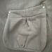 BCBGMAXAZRIA Y2K Gray Long Hooded Sweatshirt Full Zip Bedazzled Faux Fur XL