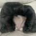 BCBGMAXAZRIA Y2K Gray Long Hooded Sweatshirt Full Zip Bedazzled Faux Fur XL