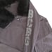 BCBGMAXAZRIA Y2K Gray Long Hooded Sweatshirt Full Zip Bedazzled Faux Fur XL