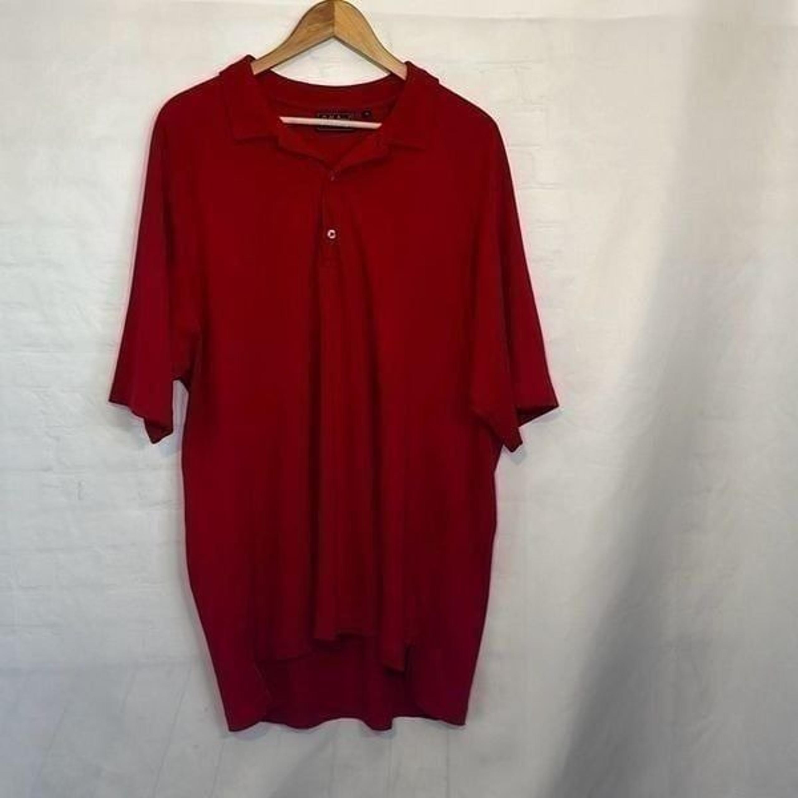 Bobby Jones Mens Red Golf Polo Short sleeves size XL 100% Cotton