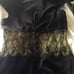 Gold Lace Feather Satin Kimono Duster