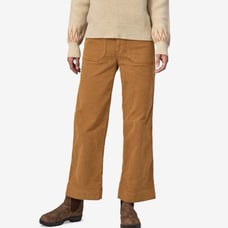 Patagonia Wide Leg Corduroy Pants NWT size 4 Nest Brown Ankle Length