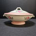 Pink Norway Rose 1950s Lidded Oval Vegetable Dish With Handles And Gilding