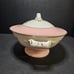 Pink Norway Rose 1950s Lidded Oval Vegetable Dish With Handles And Gilding