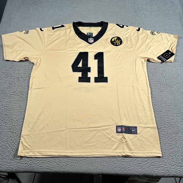 Vintage Nike New Orleans Saints Alvin Kamara Jersey Men 2XL Yellow NWT