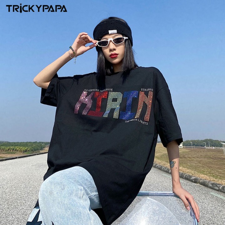New men's Korean version loose men's short-sleeved T street hip-hop style net re