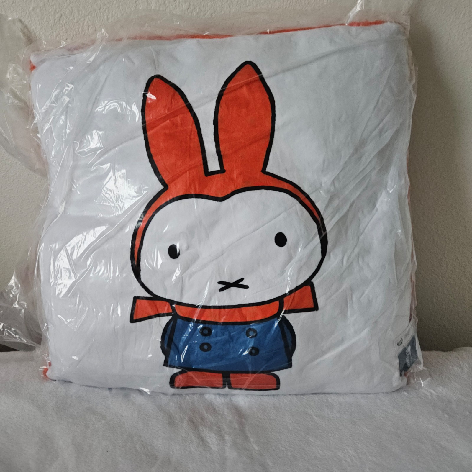 Miffy Prize Cushion Pillow Japan JP Taito Winter Miffy Version
