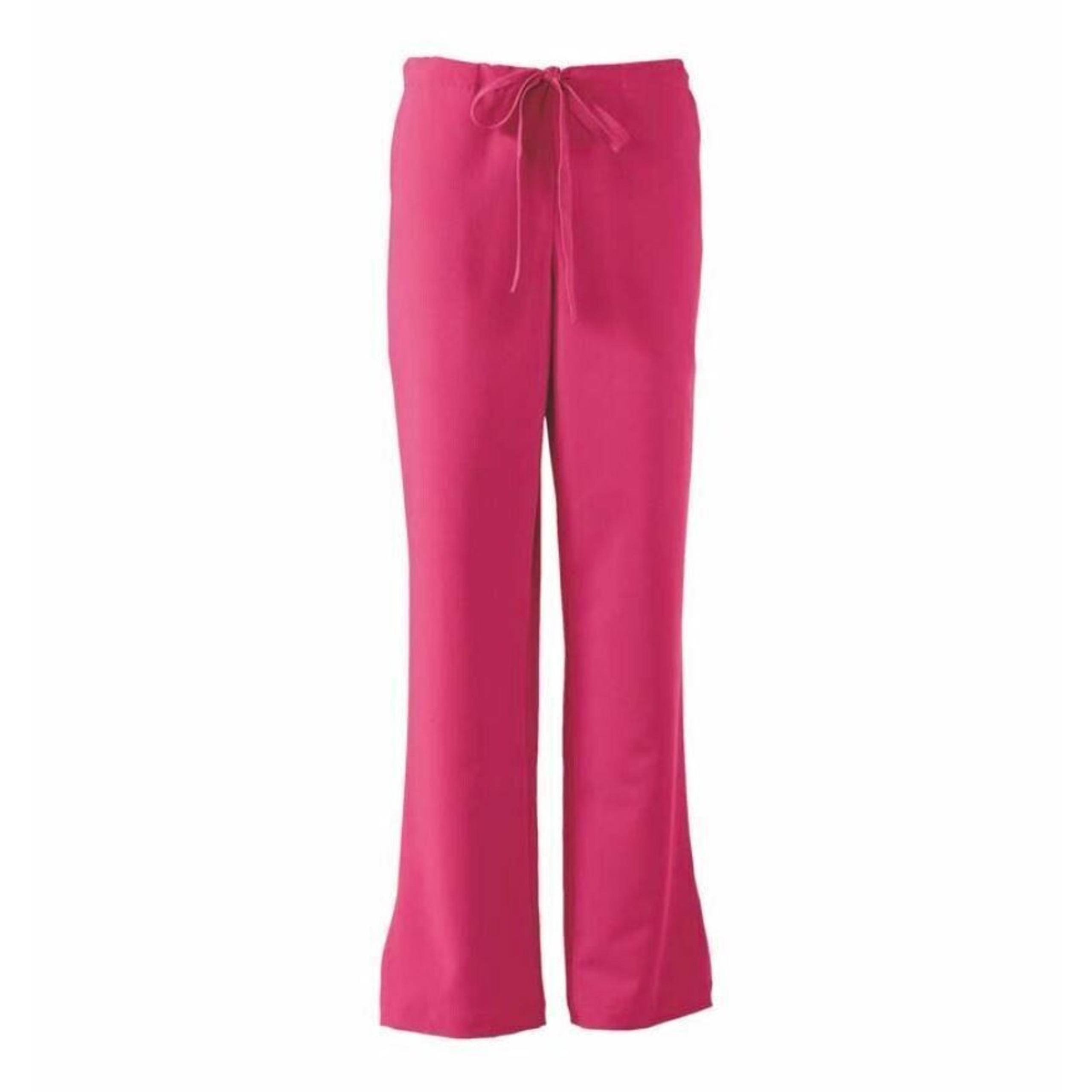 Melrose Ave Women's Combo Waist Scrub Pants Pink 5580P X-Small MSRP $57.00