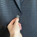 ARMANI black patterned coat made in Italy