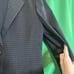 ARMANI black patterned coat made in Italy