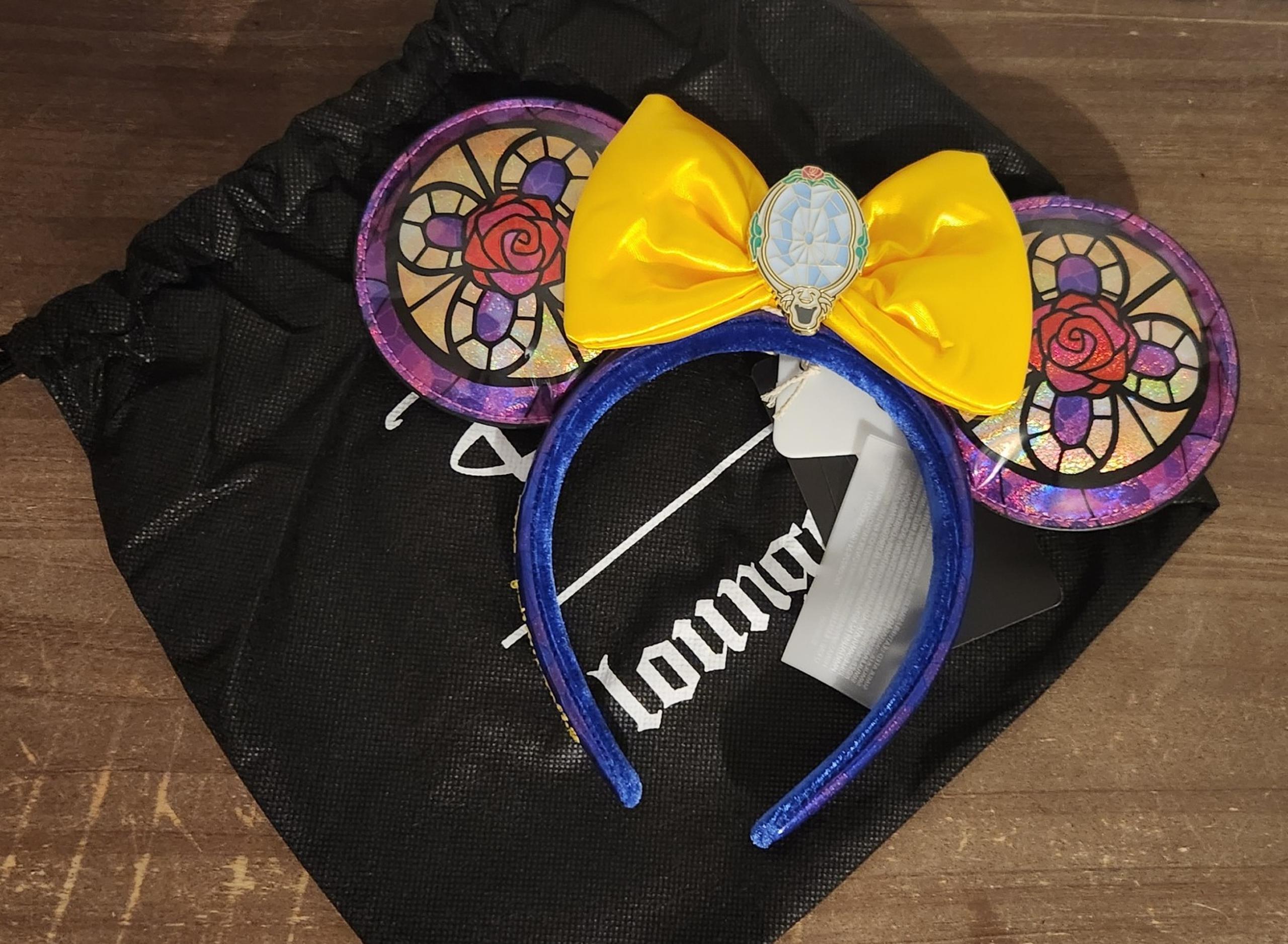 Loungefly Belle Stained Glass Ears NWT
