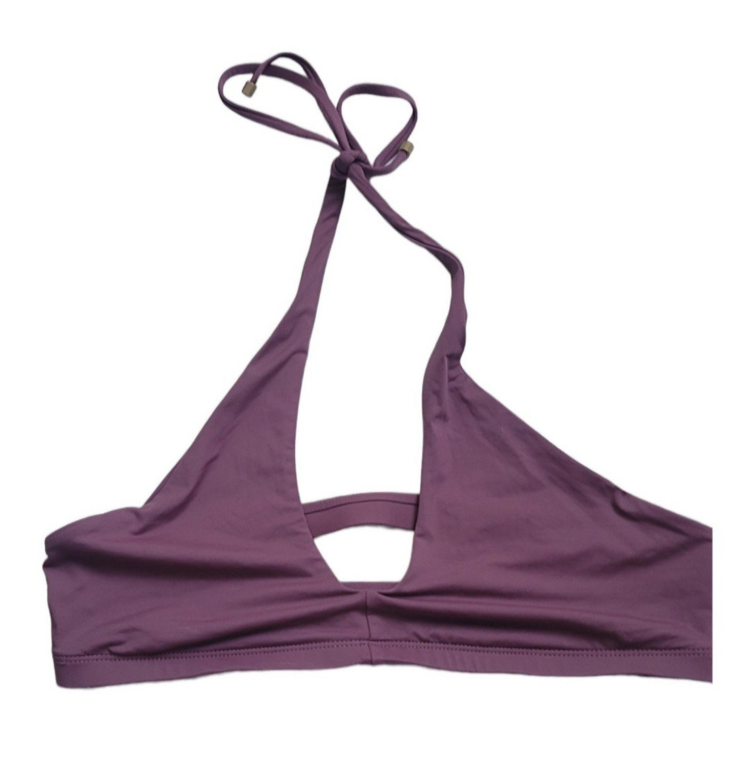 Women's Vitamin A Triangle Halter Bikini Top NWT SIZE 10/L