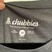 NWT Chubbies Men's The Ember Short Sleeve Sport Tee in Dark Gray