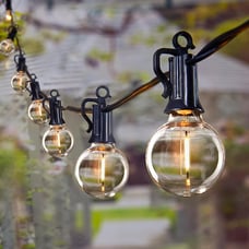 Outdoor String Lights 60 Feet G40 Globe Patio Lights with 32 Edison Shatterproof