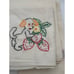 Vintage 7 Hand Embroidery Dog Veggies And Fruits Tea Towels