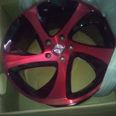 Black candy red face shift racing rim
