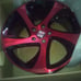 Black candy red face shift racing rim