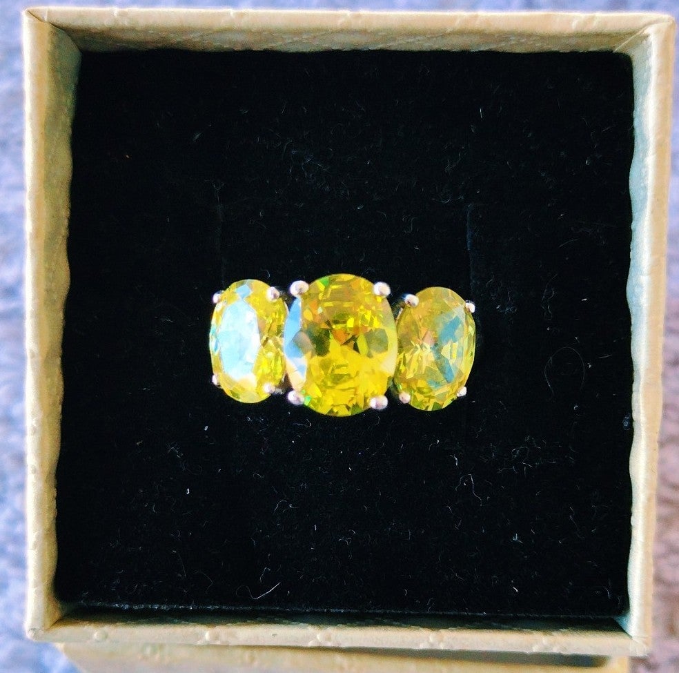925 Silver November Birthstone Ring