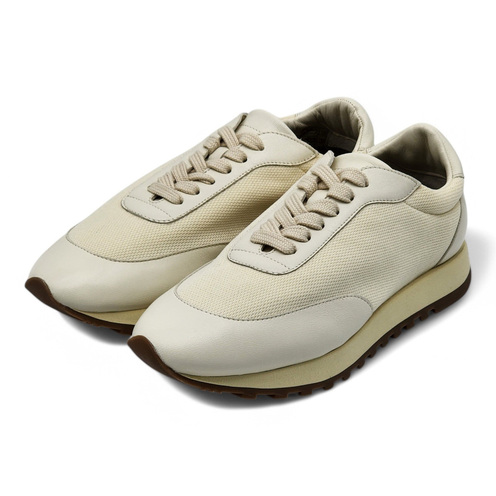 The Row Owen Runner Sneakers - Mesh and Leather - Beige 36 5.5US 820