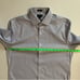 J Crew Size Small Slim Bowery Performance Stretch Dress Shirt Slate Twill FLAWS