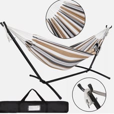 Hammock with Stand for 2 person with Carrying Case Use Portable Outdoor Patio